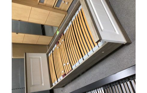 LIT 90X200 MODERNE BLANC SOMMIER