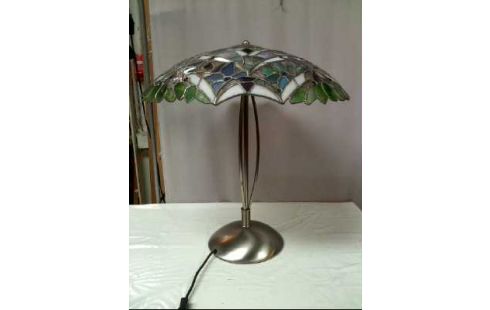 TISCHLAMPE TIFFANY-ST. BUNTGLAS METALL