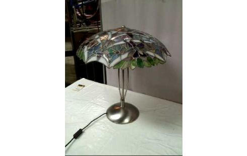 TISCHLAMPE TIFFANY-ST. BUNTGLAS METALL