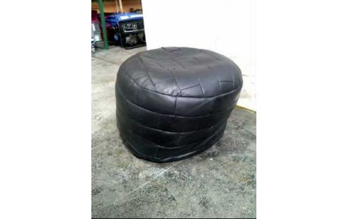 HOCKER SITZSACK SCHWARZ LEDEROPT.