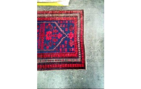 TEPPICH TÜRKISCH ROT/BLAU FLORAL