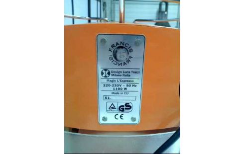ESPRESSOMASCHINE ORANGE <F. FRANCIS> X1