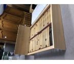 LIT IKEA MODERNE EFFET BOIS AVEC SOMMIER