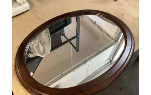 MIROIR OVALE BOIS RUSTIQUE