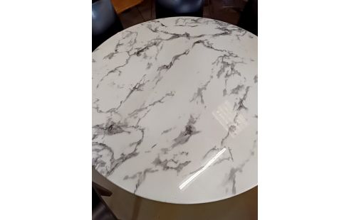 TABLE RONDE STYLE MARBRE
