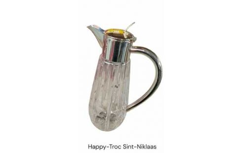 KARAF GLAS VERZILVERD