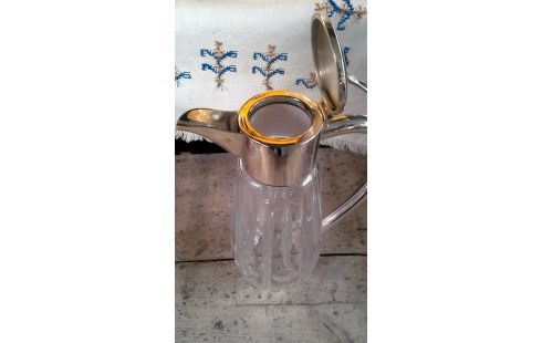 KARAF GLAS VERZILVERD