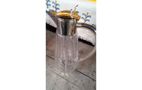 KARAF GLAS VERZILVERD