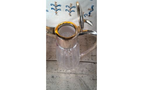 KARAF GLAS VERZILVERD