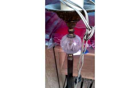 LÁMPARA DE SOBREMESA COBRE HIELO ANTIGUO