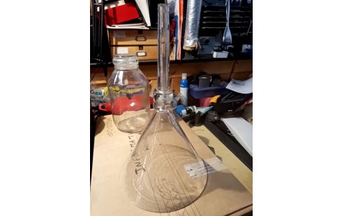 ENTONNOIR VERRE OUVERTURE ROBINET