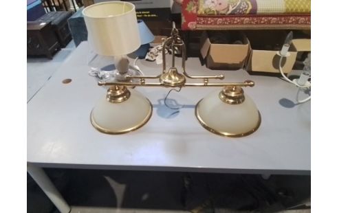 LUMINAIRE BILLARD DOUBLE OR