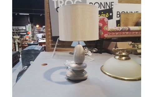 LAMPE DE CHEVET 3 GALETS COULEUR SABLE