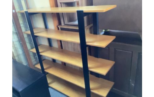 ETAGERE MODERNE BOIS ET NOIRE