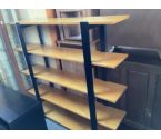 ETAGERE MODERNE BOIS ET NOIRE