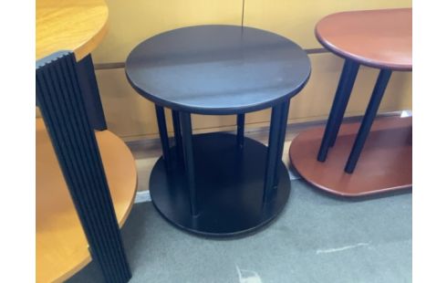 TABLE BASSE RONDE NOIRE