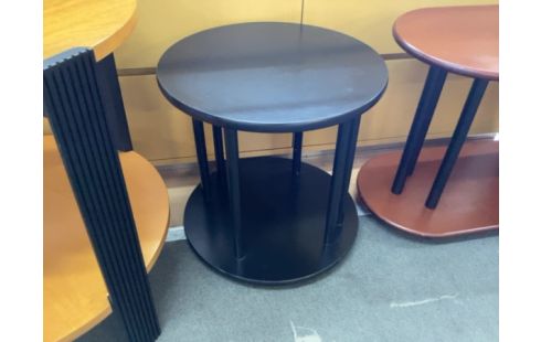 TABLE BASSE RONDE NOIRE