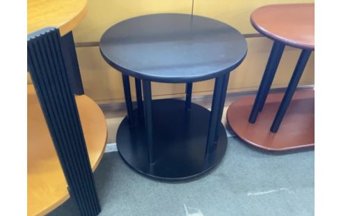 TABLE BASSE RONDE NOIRE