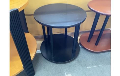 TABLE BASSE RONDE NOIRE
