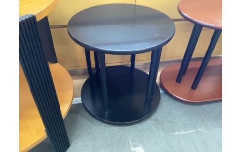 TABLE BASSE RONDE NOIRE