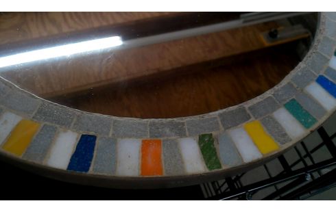 SPIEGEL ROND MOZAIEK VINTAGE