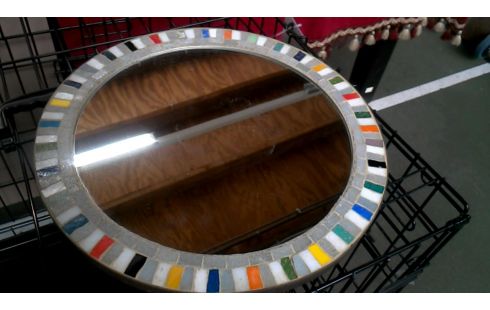SPIEGEL ROND MOZAIEK VINTAGE
