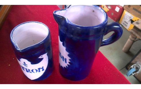 KRUIK LITRON OUD BLAUW
