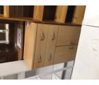 MEUBLE COULEUR HETRE 2 PORTES 2 TIROIRS