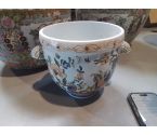 CACHE POT CÉRAMIQUE MOTIFS FLEURS
