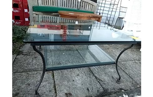 TABLE BASSE Carrée fer forgé