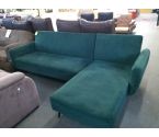 CANAPE D'ANGLE VELOURS VERT CONVERTIBLE BANQUETTE