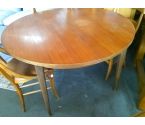 TABLE RONDE AVEC ALLONGES INTERIEURES