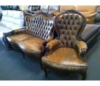 CANAPE ANCIEN + 1 FAUTEUIL (EN L'ETAT)