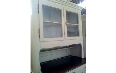 KÜCHENBUFFET HOLZ WEISS 4-T 1-SCH 2-TLG.