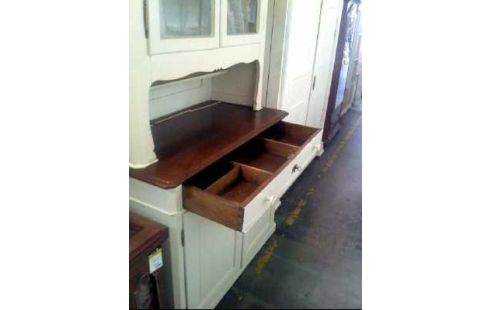 KÜCHENBUFFET HOLZ WEISS 4-T 1-SCH 2-TLG.