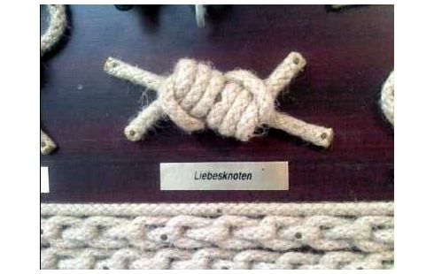KNOTENTAFEL SEEFAHRT BESCHRIFT. KNOTEN