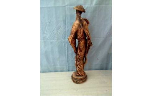 FIGUR ASIATISCHER FISCHERMANN VINTAGE
