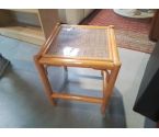 CHEVET BOIS DESSUS VERRE