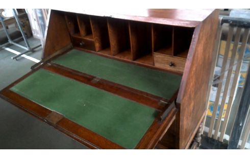 SECRETAIRE OUD EIK 2 LADEN KLAPBLAD