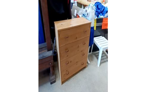 COMMODE 4 TIROIRS ST BOIS