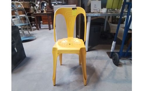 CHAISE METAL JAUNE