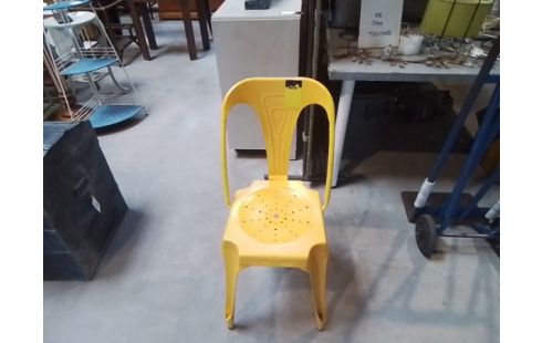 CHAISE METAL JAUNE