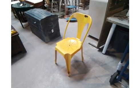 CHAISE METAL JAUNE