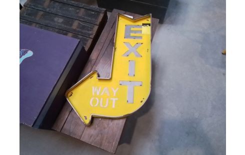 PANNEAU JAUNE EXIT
