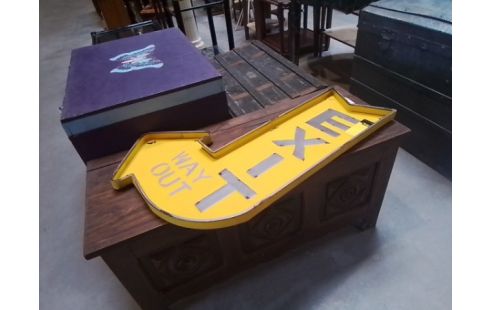 PANNEAU JAUNE EXIT
