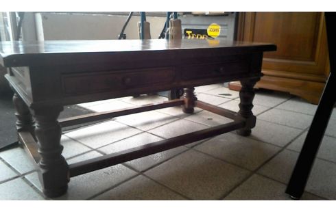 TABLE BASSE 2 TIROIRS EN L'ETAT