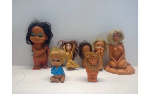 LOT VAN 8 VINTAGE POPJES