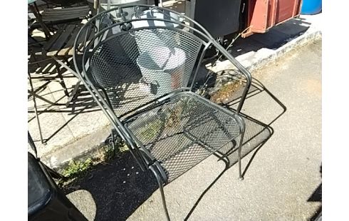 FAUTEUIL METAL NOIR