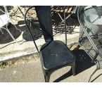 CHAISE METAL NOIRE