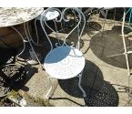 CHAISE DE BUREAU METAL BLANCHE